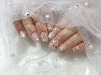 アイネイルズ 天神今泉店(I-nails)/【kotone.n】キラクリアリボン