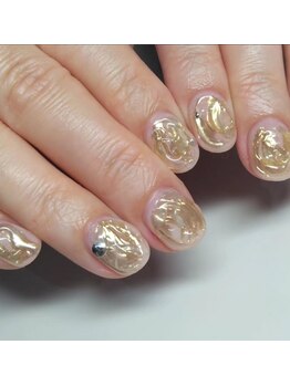 モーダアッカ(moda acca)/ニュアンスミラーネイル