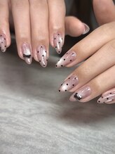 ステラマリス(Stella Maris)/ピンクマグ×ハートドットネイル
