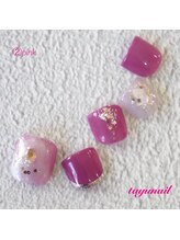 たゆ ネイル(たゆnail)/フットネイル☆ベリーカラー