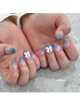 コロレ(colore')/ブルーグラデーション×リボン