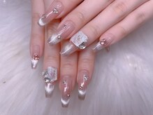 スノーネイルサロン 新宿店(Snow nail salon)/韓国マグネットフレンチストーン