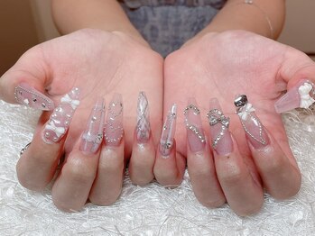 レアネイル 新宿(le'a nail)/ピンクアートネイル