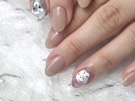 雪だるまネイル銀座フィルイン