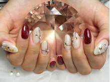 ルビー(Ruby)の雰囲気（クリスマス定額ネイル）