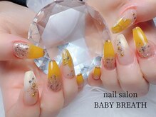 ベイビーブレス(BABY BREATH)/持ち込み☆お花ネイル