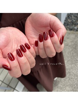 ネイルコーボー ムー(nail×covo=Mu.)の写真/ネイルデビューを応援！《お爪に優しいパラジェル＊ワンカラー☆￥4800~》お爪の悩みもご相談ください◎