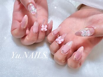 ユーネイルズ 恵比寿(Yu.NAILS.)/キティーちゃん◎オーロラネイル
