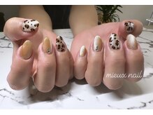ミュー ネイル(mieux nail)/マグネット×レオパード