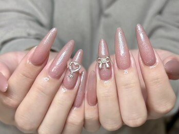 ウサギネイル 新大久保店(usagi nail)/ピンクネイル