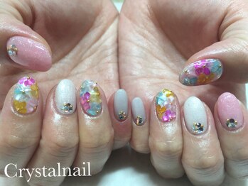 クリスタルネイル ボンベルタ橘店(CRYSTAL NAIL)/シェルネイル