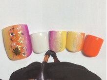ネイルサロン リリオ(Nail Salon Ririo)/たてグラデーションフットネイル