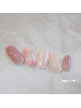 たゆ ネイル(たゆnail)/春ネイル☆お花ネイル