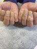 爪から磨く【メンズネイル】ワンカラー（ハンド10本）￥4400［ケア込］