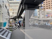 ヘッドミントVIP 藤沢店/階段を下りて