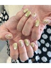 ルクール ヘアー プレジー(Le Coeur HAIR Plaisir)/くすみライトグリーンニュアンス