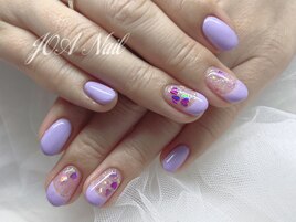 ハートホロ★フレンチ★ラメ