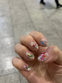キラキラホログラムネイル