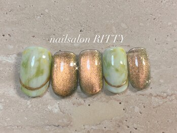 ネイルサロン リッティー(RITTY)/ニュアンス×マグネット