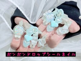 【チップ長さだしネイル】