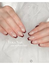 ユカネイル(Yuka Nail)/wine red フレンチ