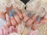 【ネイル/ハンド】チップ10本長さだし+デザインネイル♪