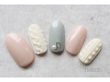 スリー 自由が丘(THREE)/新作♪ふんわりニットネイル