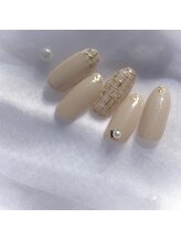 ビビットネイル 栄本店/mirror tweed 