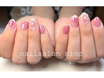 ニコ(nico)/人気アート♪フラワー×リボン