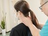 首＜頸椎＞の痛み、眼精疲労改善ヘッドスパ付きカイロプラクティックコース