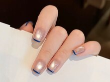 クローバーネイル 北浦和店/水光マグネッ卜+フレンチ¥8180