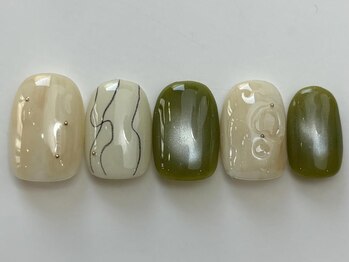 ネイルメゾン 天神店(NAIL MAISON)/ニュアンスもやもや夏¥7550