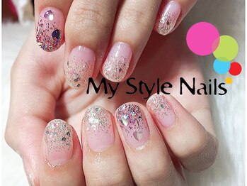 マイ スタイル ネイルズ(My Style Nails)/ラメグラデーションジェル