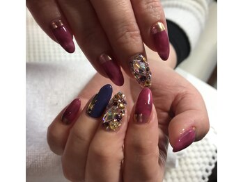 ロータス Lotus/宝石 ミラーネイル