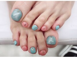 (中原)マグネット×フットネイル