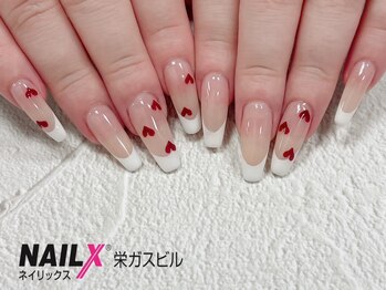 ネイリックス 栄ガスビル(NAILX)/ハート×フレンチ