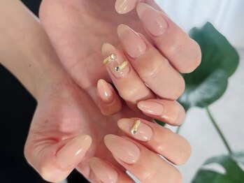 エス ネイル(esu nail)の写真/【平野駅徒歩10分】さりげないオシャレネイルで、上品な指先に♪OLさんや主婦の方にも◎ク-ポン多数ご用意!