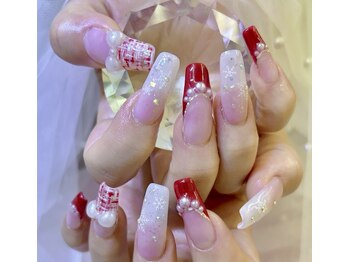 ネイルサロン ジェイ(Nail Salon J)/秋冬スカルプチップ長さ出し