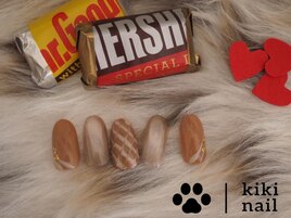 バレンタインネイル/ピーコック