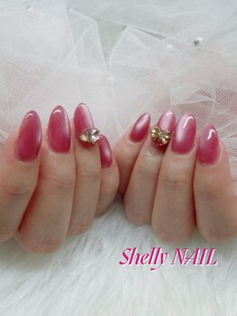 シェリーネイル 東浦和店(ShellyNAIL)/マグネットワンカラー×パーツ