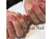 クリスタルネイル ボンベルタ橘店(CRYSTAL NAIL)/ガーリーネイル