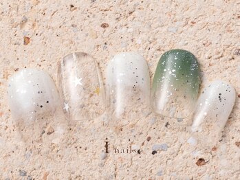 アイネイルズ 町田店(I nails)/クリスマス星グラデ7980円