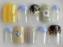 カラ ネイル 中津店(calla nail)/ハムスターと向日葵
