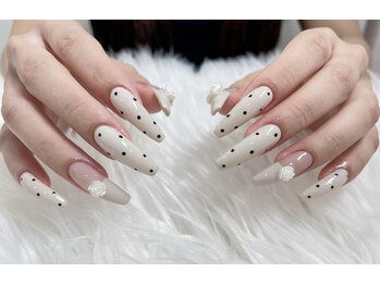 キアラネイルサロン/チップ長さだし持ち込みデザイン