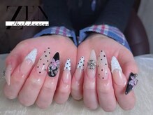 ゼン ネイル デザイン 池袋(ZEN NAIL DESIGN)/* 長 さだしやり放題×つけ放題