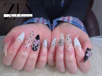 ゼン ネイル デザイン 池袋(ZEN NAIL DESIGN)/* 長 さだしやり放題×つけ放題