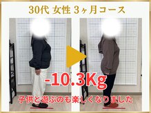 東広島あい整体院/３０代ダイエット実績