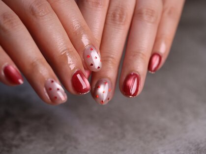 Lia nail 大宮 パラジェル/フィルイン/マグネット/定額/ニュアンス/自爪育成/フレンチの写真