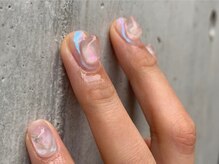 ファンクションネイルズ 表参道 原宿(FUNCTION NAILS)/オーロラ/天然石ネイル