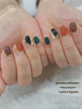 プライベート ネイルサロン マーマ(murmur)/囲みミラーネイル